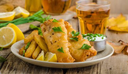 Fish and Beer in Reykjavik Iceland