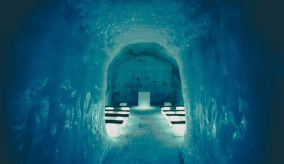 Into the Glacier Chapel Blue Ice