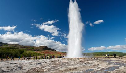 Strokkur erupting