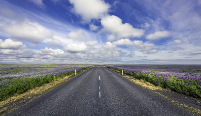 South Coast highway nr 1 in Iceland